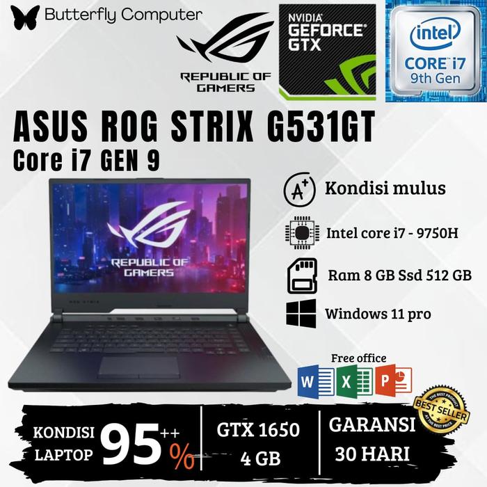 Core I7 9750h Laptop Asus G531gt Asus Rog G531gt Price ASUS ROG