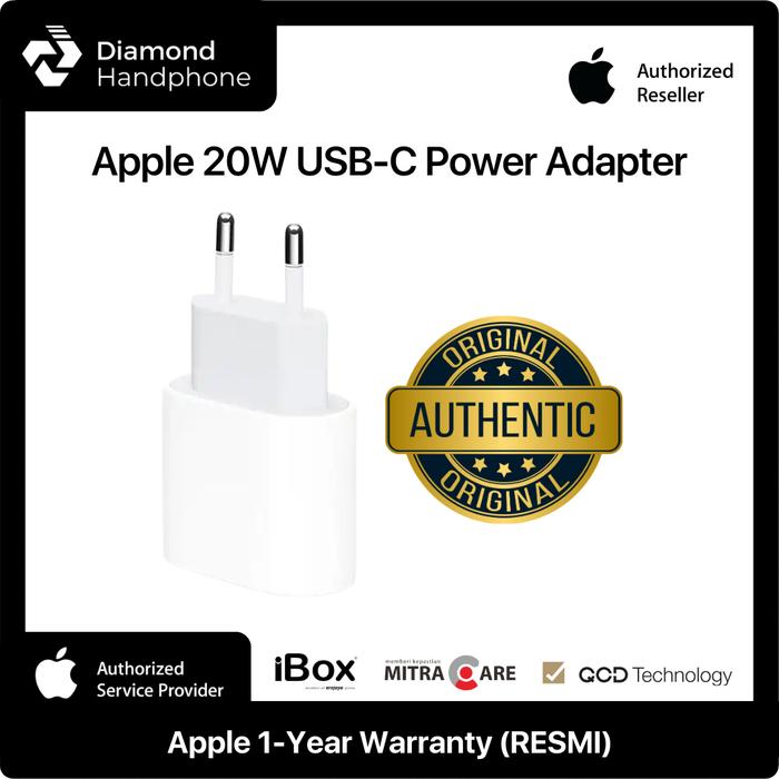 Charger iPhone Type C Adaptor Original Apple Power Adapter 20W USB C  Garansi Resmi iBOX di Diamond Handphone Bali Tokopedia