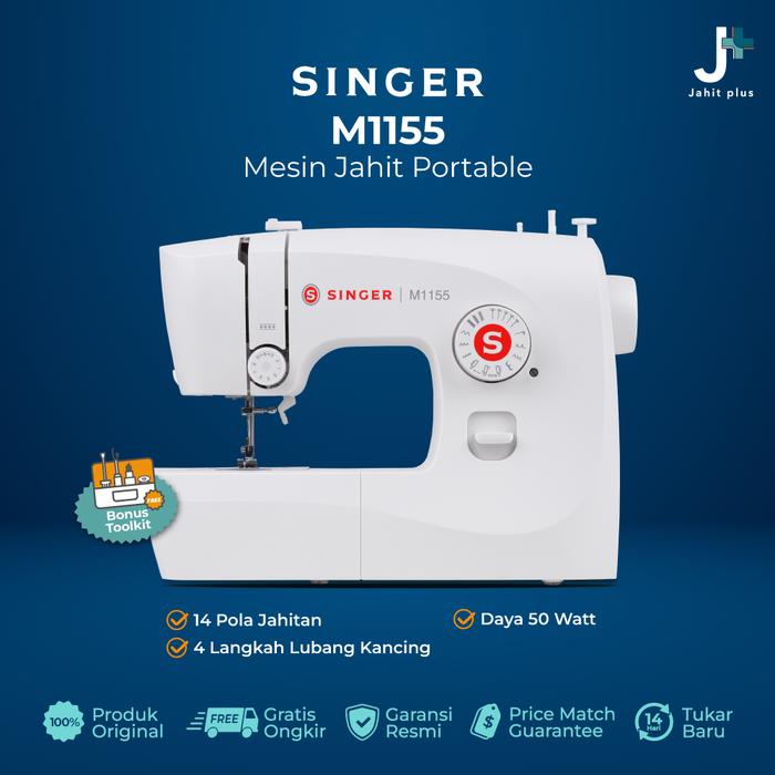 Jual Mesin Jahit SINGER M-1155 M1155 Portable Multifungsi Low