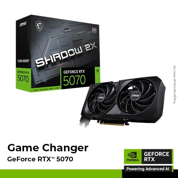 Gambar MSI GeForce RTX 5070 SHADOW 2X OC 12GB GDDR7 dari Toko Expert Komputer undefined Tokopedia