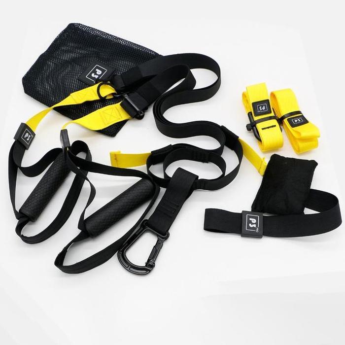 Gambar TRX Suspension Training Strap Tali TRX Suspension Trainer P3 Pro Trx Trainer Workout Crossfit Fitness - 1Set-Kuning dari GTY ONLINE undefined Tokopedia