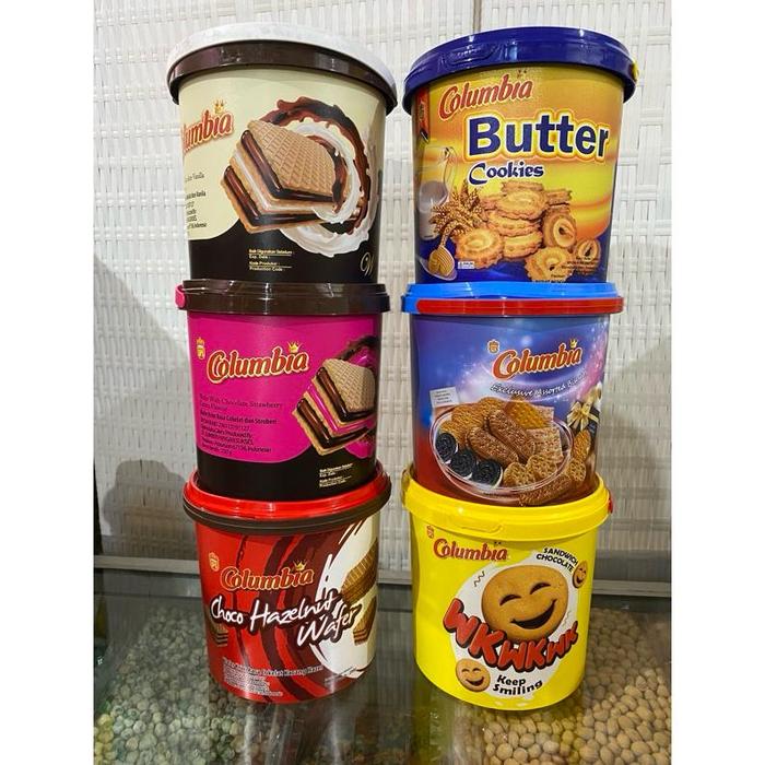 Gambar 1 Karton Dus Isi 6 Kaleng Dan Timba Biskuit Wafer Columbia Snack Kue Lebaran Murah!!!!!! - Campur wkwkwk dari clashside782 undefined Tokopedia