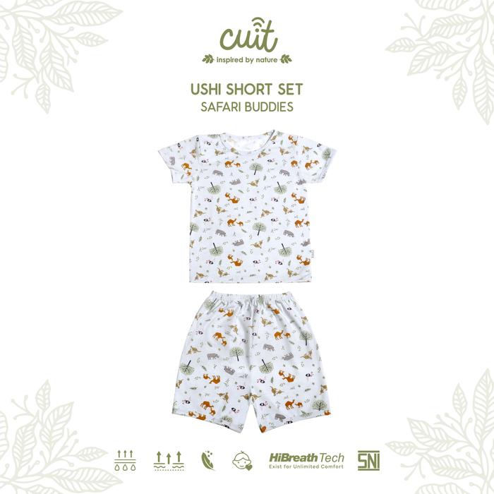 Gambar [PELUK SI KECIL] Cuit Ushi Setelan Anak Bayi 1 - 6 Tahun Tangan Pendek Celana Pendek Anak Motif Karakter - Safari Buddies, 3XL (4-5 Tahun) dari Peluk si Kecil Kab. Bandung Tokopedia