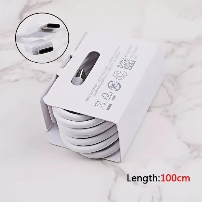Gambar CABLE CHARGER KABEL DATA ORI SAMSUNG GALAXY A56 5G TYPE C TO TIPE C ORIGINAL 100% CABEL FAST CHARGING Hitam Putih - Putih dari JSTAR-ACC undefined Tokopedia