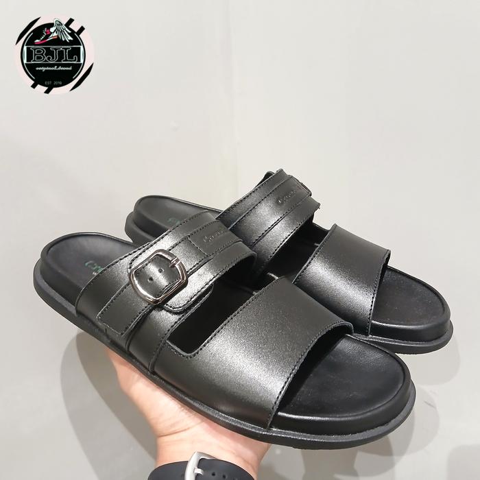 Gambar sandal crocodile cs9859-1 black original kulit asli dari BJLoriginalbrand undefined Tokopedia