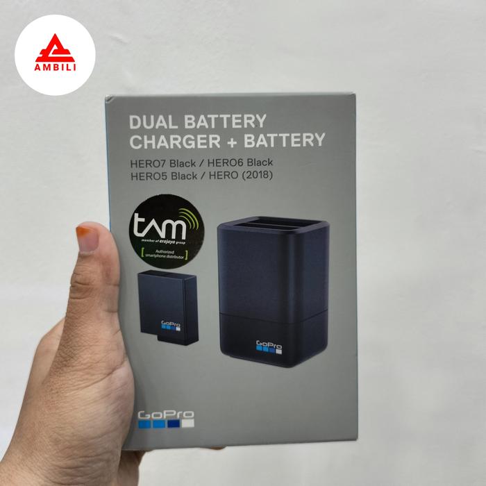 Gopro Max Dual Battery Charger Battery Hero 567 2018 Second Original