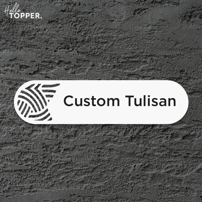 Jual Custom Tulisan Sign Board Papan Akrilik Ruangan Pintu Door Nama ...