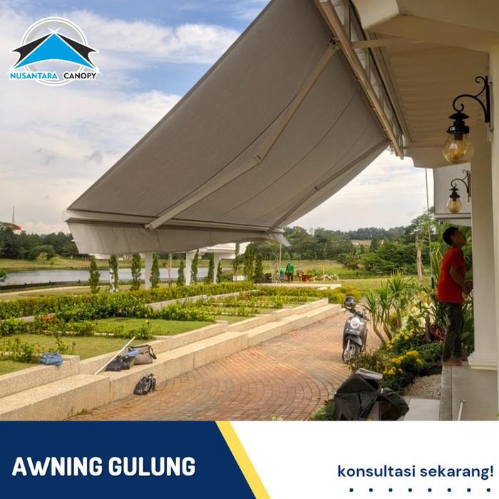 Gambar Termurah Kanopi Buka Tutup Awning Gulung - Canopy Lipat Manual Dan Elektrik Jakarta dari ekashopberkah undefined Tokopedia