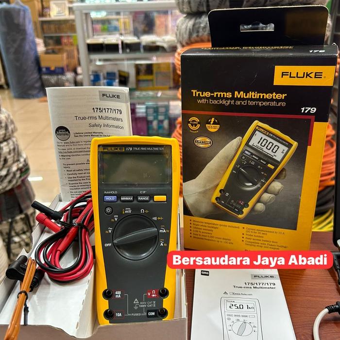 Gambar Fluke 179 True Rms Multimeter With Backlight and Temperatur Digital dari bersaudara jaya abadi undefined Tokopedia