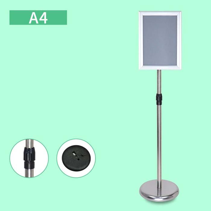 Jual Standing Sign Frame Floor Stainless Frame Display Stand Display ...