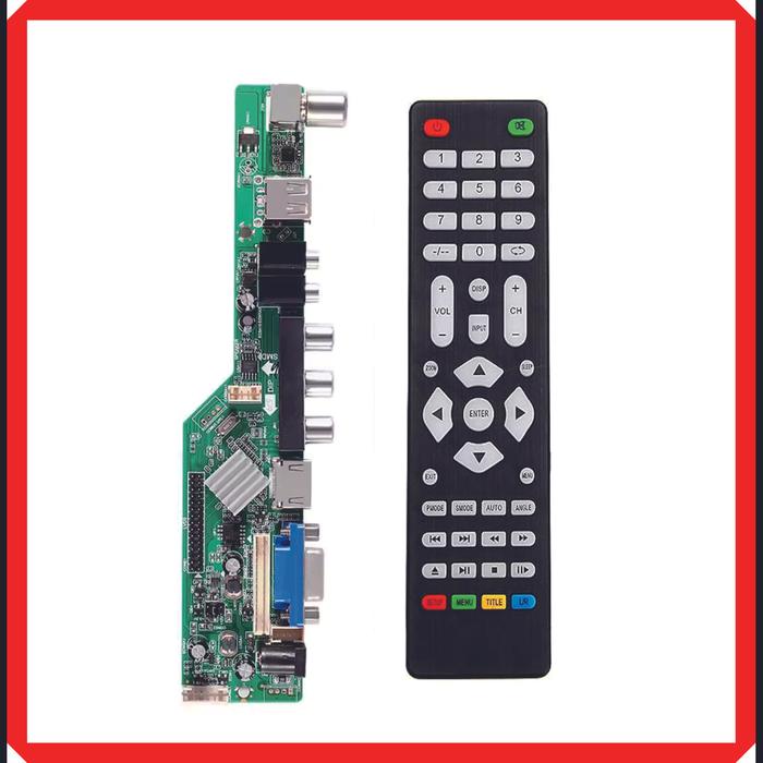 Gambar Universal LCD LED TV MainBoard Mesin DTV TV Digital Signal DVB-T2 DVB - mainboard remot dari trycom undefined Tokopedia