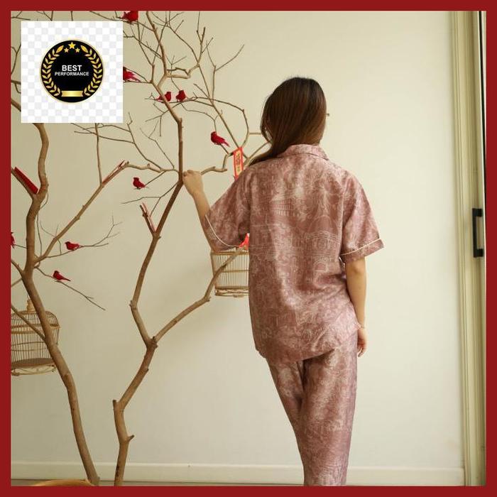 Gambar goodnitegwen - louise tencel fibers sutra organik maroon piyama wanita dewasa perempuan best produk - LONGP S-M dari Bguls Official Store undefined Tokopedia