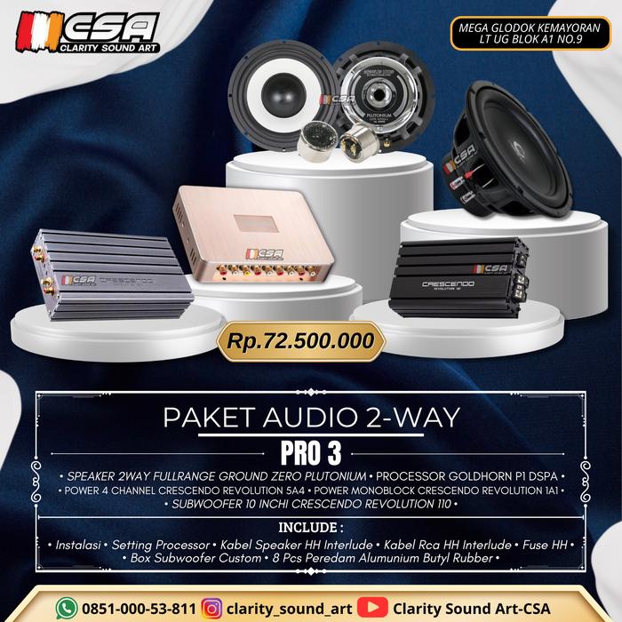 Gambar Paket Audio 2way System Pro 3 dari Clarity Sound Art - Jakarta undefined Tokopedia