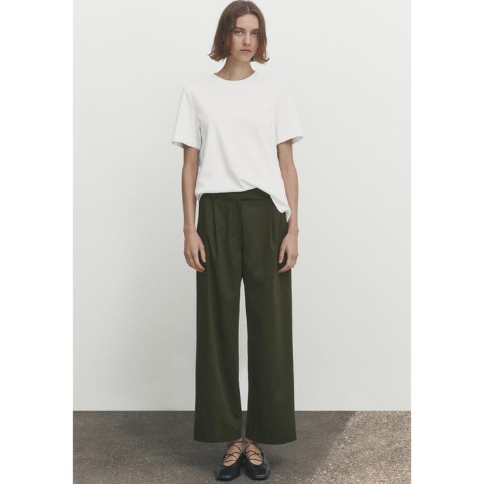 Satin Trousers Palazzo Massimo Dutti Jual Original Massimo Dutti