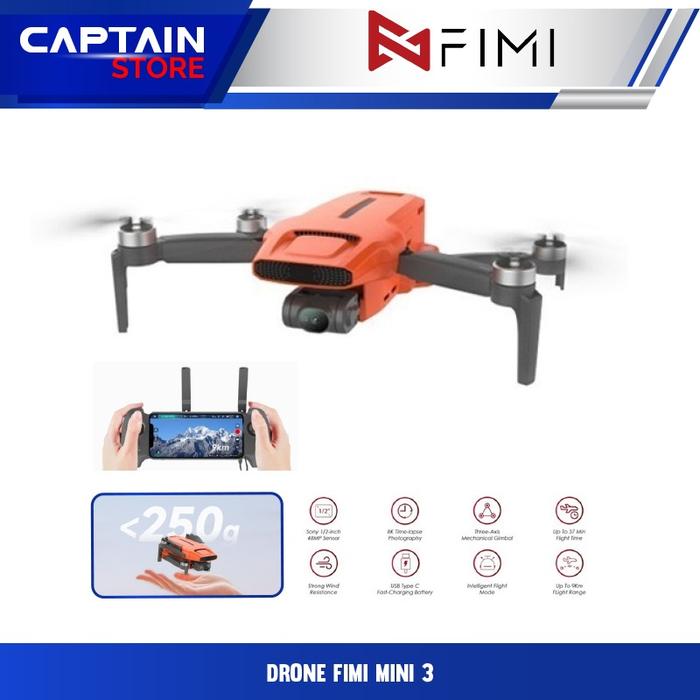 Gambar FIMI MINI V3 Drone GPS 9km 4K 3-axis Gimbal 37 Min Flight Time - PAKET A dari Captain Store168 undefined Tokopedia