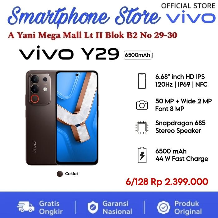 Gambar Vivo Y29 6/128GB Official Vivo Store A Yani Mega Mall Pontianak - Coklat Cendana dari vivo store a yani mega mall undefined Tokopedia