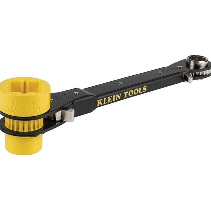 Gambar Bigsale Klein Tools Kt155Hd HeavyDuty 6In1 LinemanS Ratcheting Wrench With Bolt Through Design And Bright Yellow Socket dari Grinada Store undefined Tokopedia