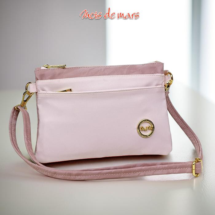 Gambar Tas Selempang Wanita - Clutch Wanita - MOIS DE MARS - UniG Series - AMEE - Baby Pink dari Mois De Mars Bags undefined Tokopedia
