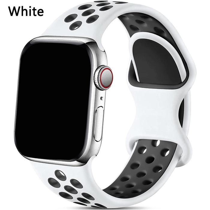 Gambar Strap Apple Watch Nike Series For iWatch ULTRA 10 9 8 7 6 5 4 3 2 1 SIZE 49MM/S10 46MM/45MM/44MM/S10 42MM/41MM/40MM/38MM - White, 42/44/45/49MM dari Vodafonestore undefined Tokopedia