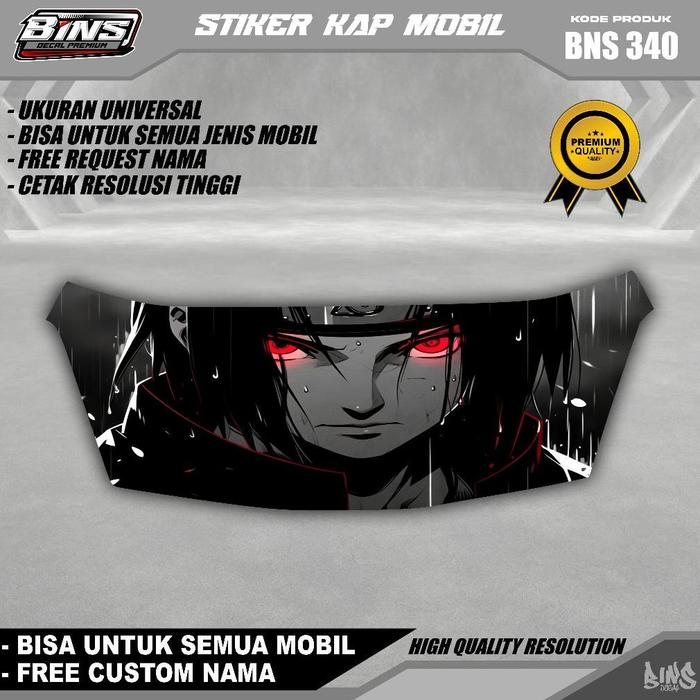 Gambar BNS340-STIKER DECAL KAP MOBIL GAMBAR ITACHI KEREN BISA UNTUK SEMUA MERK GRATIS CUSTOM NAMA - BNS 340, DOFF/MATTE dari Alpha27 Otoshop undefined Tokopedia