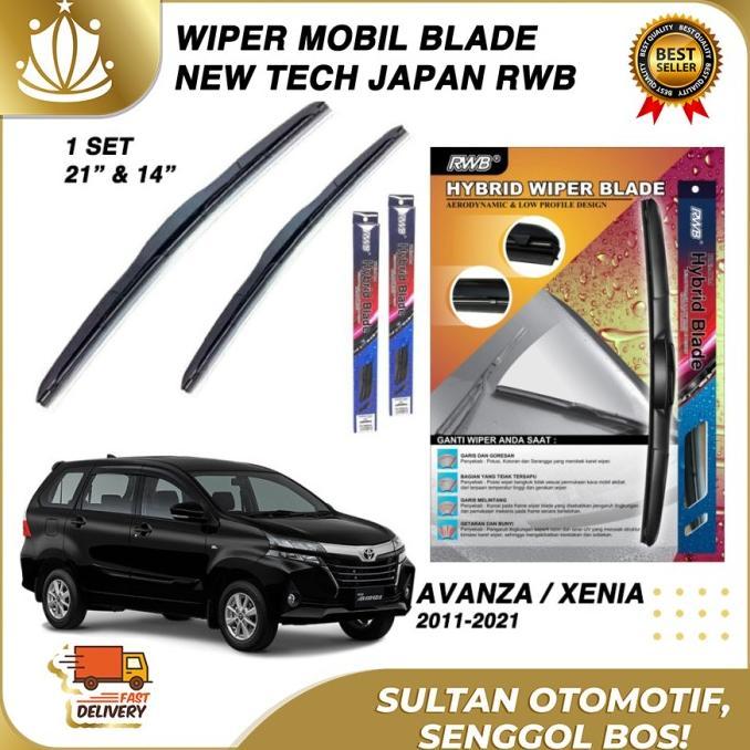 Gambar Wiper Mobil AVANZA XENIA Karet Wiper Frameless Hybrid Blade Set RWB - New Avanza, 2004-2011 dari variasi kendraan 009 undefined Tokopedia