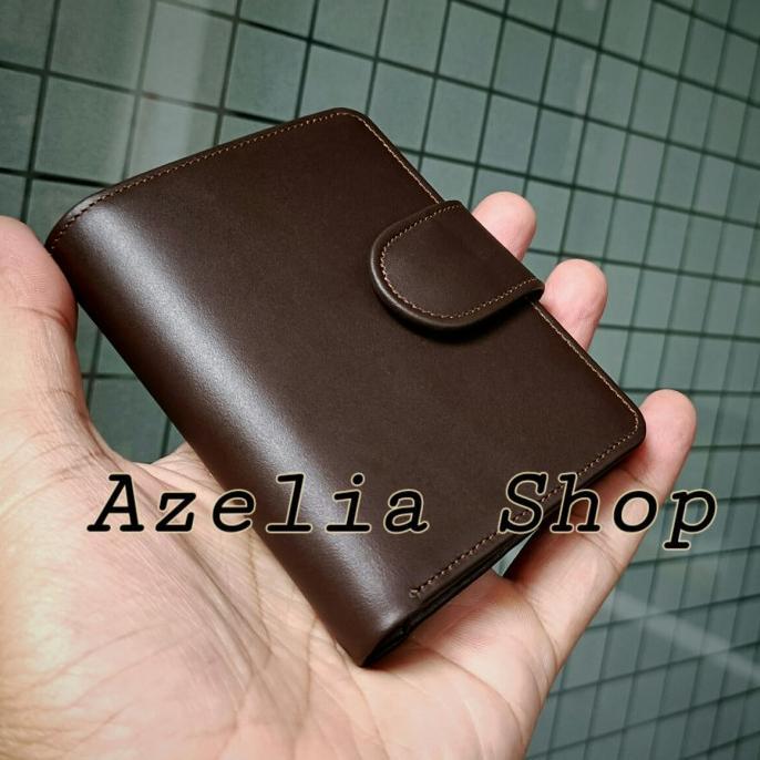 Gambar dompet kulit kartu kredit atm pria-wanita-original-asli - Cokelat tua dari Bamsi 23 undefined Tokopedia