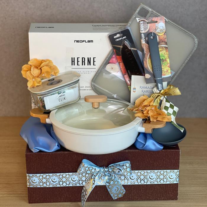 Gambar Hampers Parcel Lebaran / Parcel Ramadan / Set Hadiah Panci Penggorengan - Stockpot 24cm dari Homeland Store undefined Tokopedia