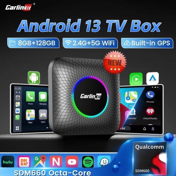 Gambar TERBARU carlinkit original android ai box wireless proc qualcomm MURAH - LED 8/128 AN 13 dari MobilTech undefined Tokopedia