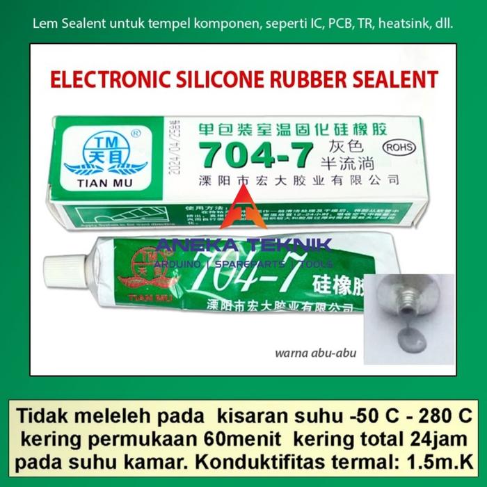 Gambar Thermal Glue / Heatsink Glue / Thermal Sealant Tian Mu - ABU-ABU dari Toko Aneka Teknik_NEW undefined Tokopedia