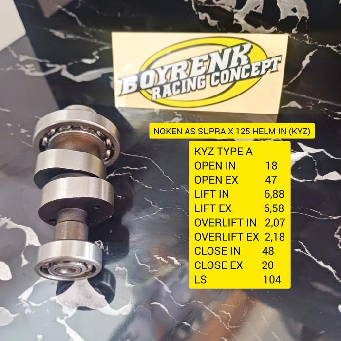 Gambar NOKEN AS CAM SUPRA X 125 HELM IN KYZ 130cc-150cc BOYRENK RACING - TYPE A dari BOYRENKMADURA undefined Tokopedia