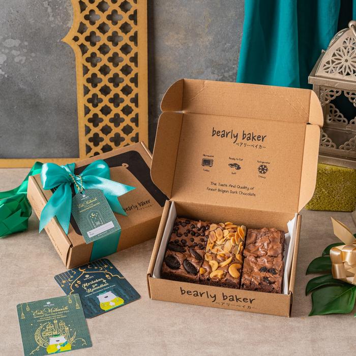 Gambar Brownies mix 6 Ramdhan Edition - Eid Mubarak dari Bearlybaker undefined Tokopedia