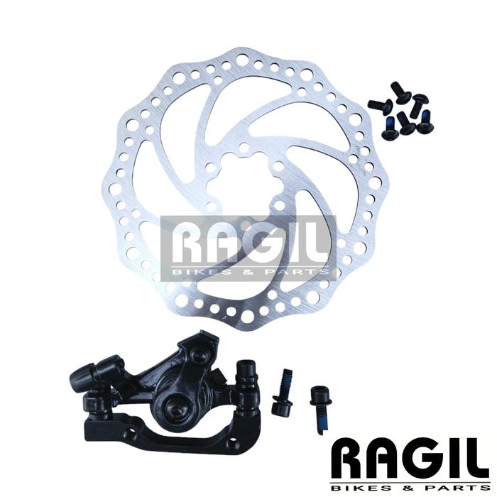 Gambar REM CAKRAM SEPEDA POLYGON MONARCH DISC BRAKE SET DEPAN / BELAKANG 160MM 160 MM MTB FEDERAL SELI LIPAT BALAP ROAD BIKE KALIPER ROTOR PIRINGAN - MONARCH BLKG dari ragilbikes&parts undefined Tokopedia