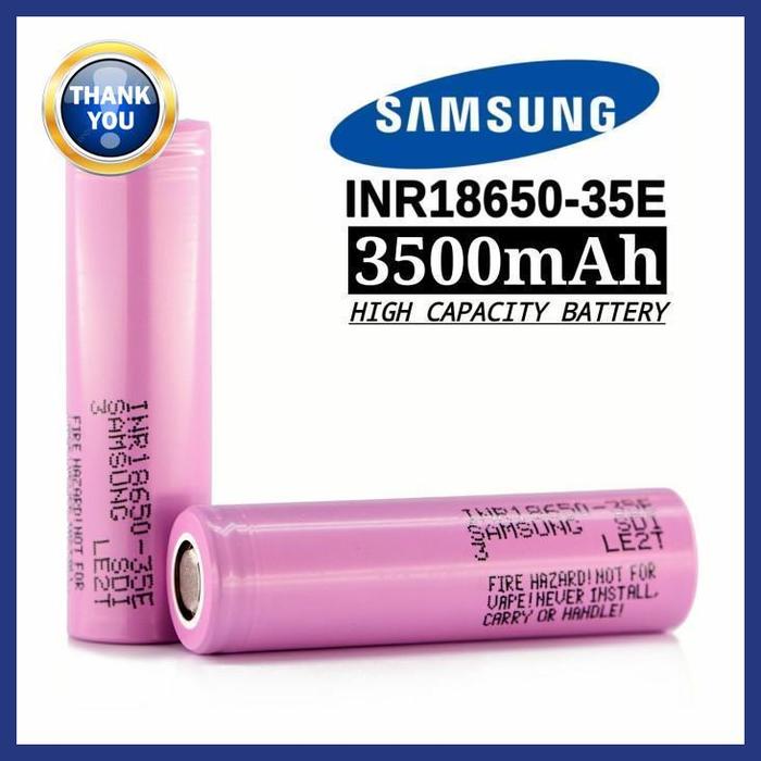 Gambar samsung 35e sdi inr18650-35e 3500mah 18650 baterai battery 13a best quality - FLAT TOP dari Ria Stores Pedia undefined Tokopedia