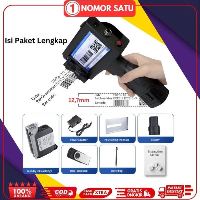 Gambar PT3000 EXPIRY DATE HANDHELD PORTABLE INDUSTRIAL INKJET PRINTER - Paket Lengkap dari Nomor Satu Indonesia undefined Tokopedia