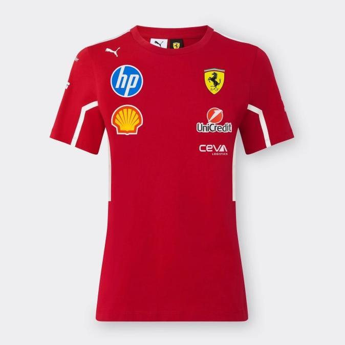 Gambar Scuderia Ferrari F1 2025 Women's Team T-shirt. Kaos Wanita. Official Formula 1 Merchandise - XL dari Luxury of Goods undefined Tokopedia