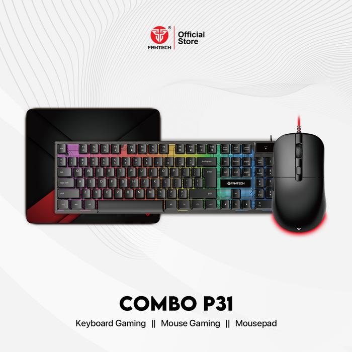 Gambar Keyboard Gaming Fantech SHIKARI K515 RGB Backlight Membrane - COMBO P31 dari Mythix Store undefined Tokopedia