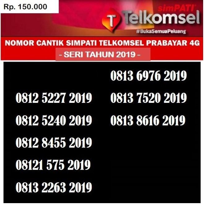 Gambar Nomor cantik Simpati Telkomsel Prabayar 4G Kartu perdana tahun 2019 - 150.000 dari nomercantikrio Kota Bogor Tokopedia