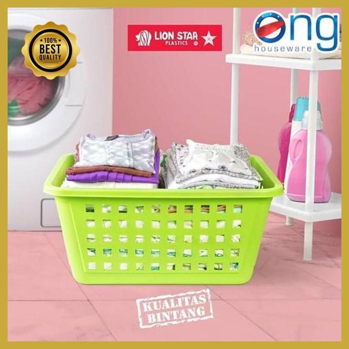 Gambar keranjang baju pakaian besar mega laundry basket lion star cb-10 cb10 best quality dari Desma Official Store undefined Tokopedia