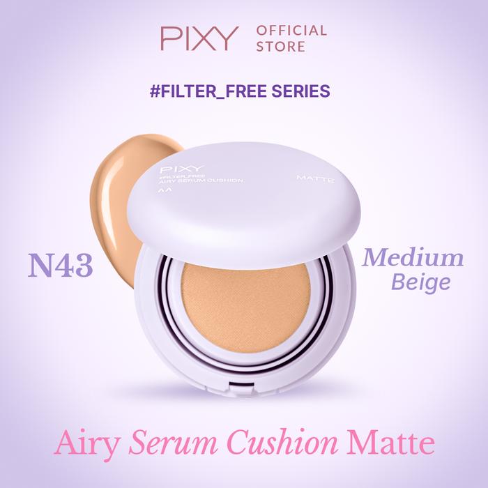 Gambar PIXY #Filter_Free Airy Serum Cushion Matte - N43 Medium Bg dari Pixy Official Store undefined Tokopedia