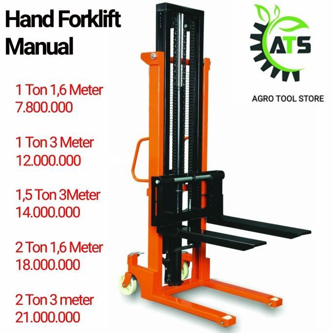 Gambar (Termurah) Hand Stacker Manual Forkli 1 - 2 Ton Dalton 1,6M - 3M Alat Angkut Bestseller - 1 Ton 1,6 M A dari Obito Mhall undefined Tokopedia