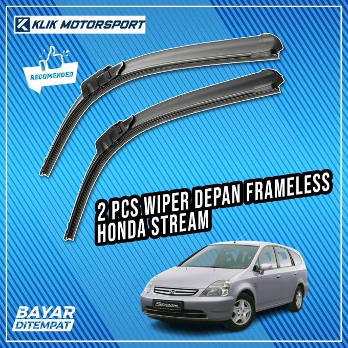 Gambar Wiper Honda Stream 2000 - 2006 / Wiper Mobil Frameless - 1 Set Depan - 2000 - 2006 dari variasi kendraan 009 undefined Tokopedia