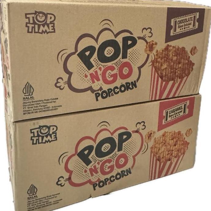 Gambar Pop N Go Popcorn 1 Dus (30Pcs) - Cemilan Viral, Popcorn, Jajanan Viral Snack Camilan Jagung Kering [Gratis Ongkir] - CARAMEL dari berkah amanah7 undefined Tokopedia