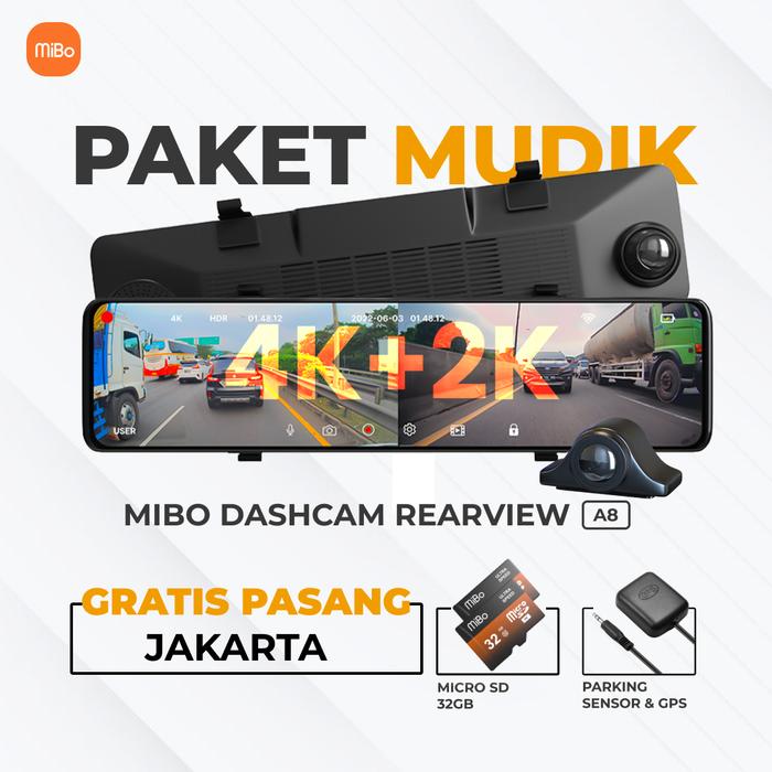 Gambar Mibo A8 Dashcam 4K + 2K | Paket Mudik | Night Vision | GPS | Garansi Resmi - MicroSD 32GB, GPS dari MIBO undefined Tokopedia