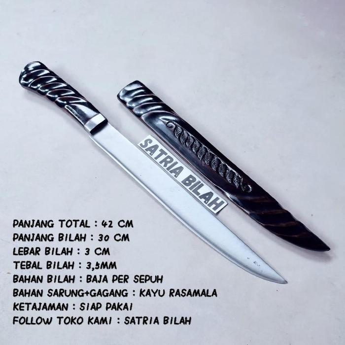 Gambar Termurah Golok Sembelih Super Tajam Pisau Jagal Ukiran Rasamala Asli Cibatu Ready - Hitam dari CV Karya Pintar undefined Tokopedia