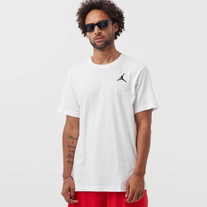 Kaos Jordan Jumpman Mens SS Tee Embroidery Logo White ORIGINAL M