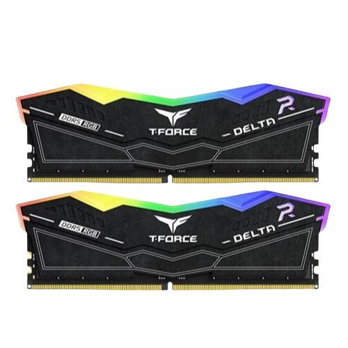 Gambar TEAM T-FORCE DELTA RAM DDR5 64GB (32GBX2) PC-6000 RGB BLACK WHITE - Black dari Langgeng Sukses Selalu undefined Tokopedia