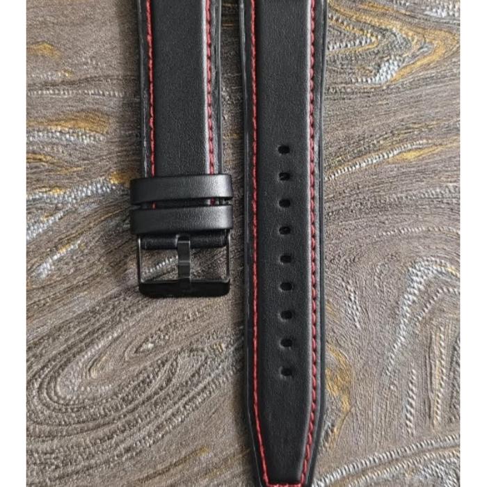 Gambar Garmin Vivoactive 3 5 6 Vivo Active 3 Strap Leather Kulit Classic Model - black red dari SmartWatchAcc undefined Tokopedia