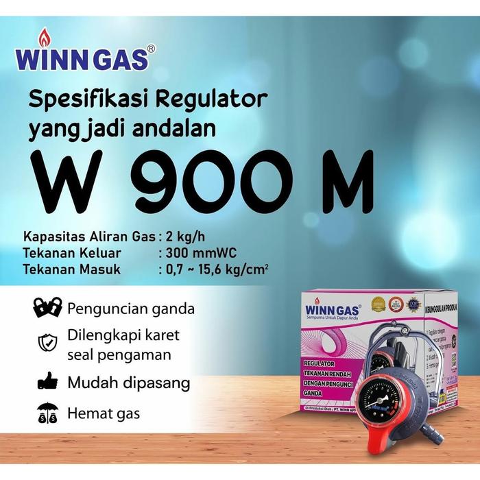 Gambar Regulator Kompor Gas W900M Winn Gas / Regulator W900M Winn Gas / Kepala Gas W 900 M Winn Gas / Regulator Winn Gas W 900 M (Double Lock) - W.900-M dari SOLID-STORE.ID undefined Tokopedia