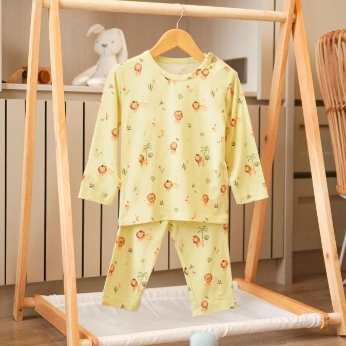 Gambar ! TENCEL DREAMLAND KIDS PAJAMAS NICE KIDS PIYAMA BAJU TIDUR ANAK PREMIUM UNISEX (6 BULAN-4 TAHUN) - - Little Lion, 1 Year dari SNAZZY STITCH undefined Tokopedia