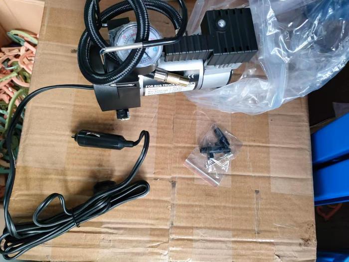 Gambar Paket Compressor Mini Listrik Portable Pompa Angin Ban Motor Mobil / Kompresor Mini Cet Heavy Duty 150psi dan Adaptor 12v 5A Aksesoris for Cars, Bikes & Motorcycle Tires, Balls - premium dari Gudangnya Industri undefined Tokopedia